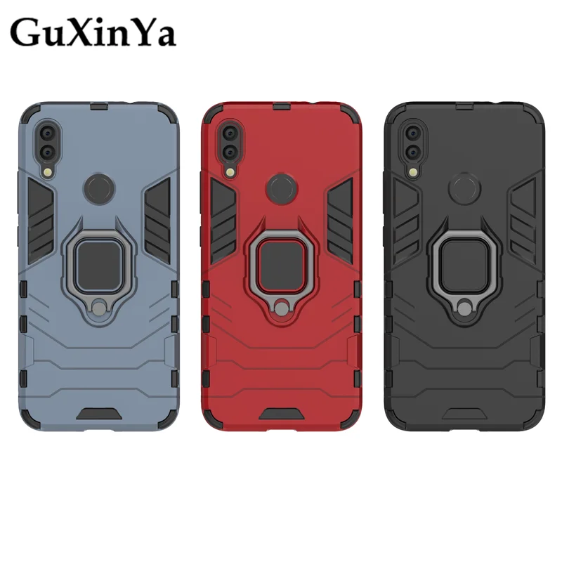 Чехол для Xiaomi Redmi Note 7 Pro чехол s Роскошная Броня крышка с магнитным кольцом Redmi Note 7 Capa 6," для Xiaomi Redmi Note 7 Pro Funda
