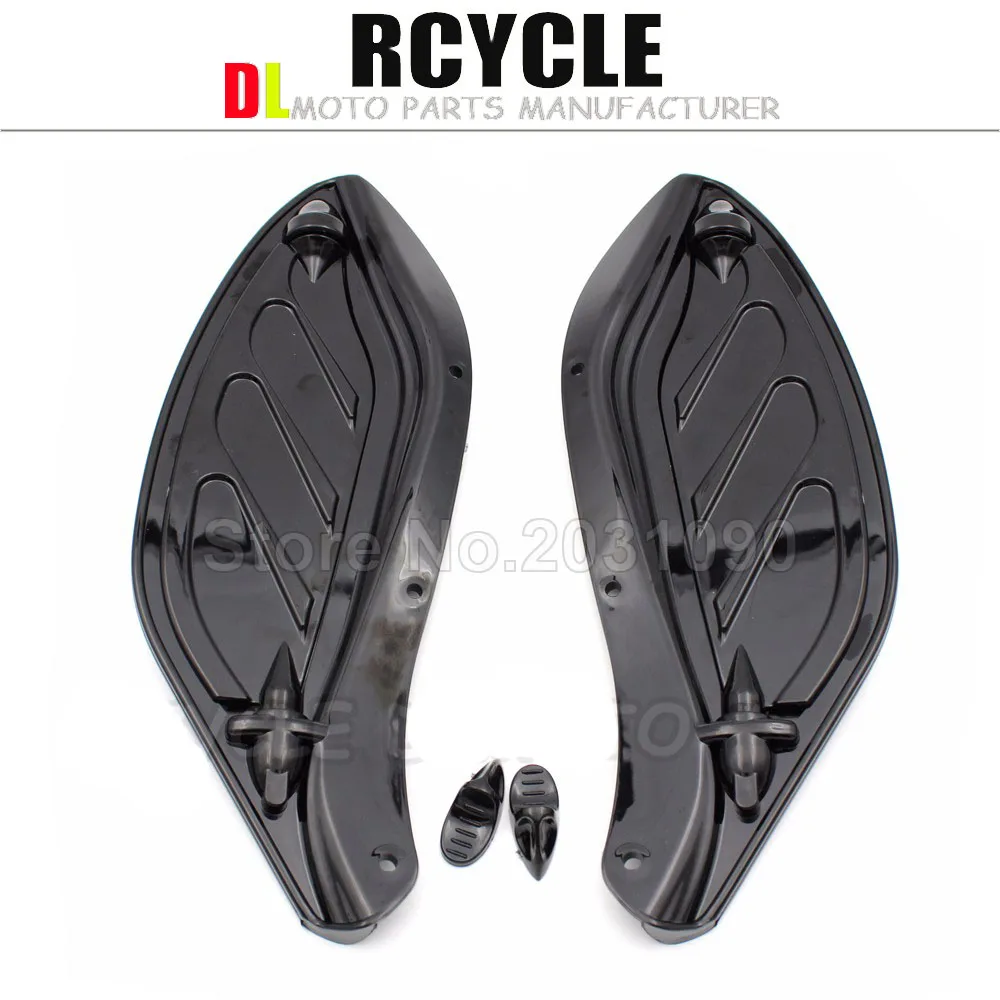 Прозрачные Боковые крылья ветровое стекло дефлекторы воздуха чехол для Touring FLHR