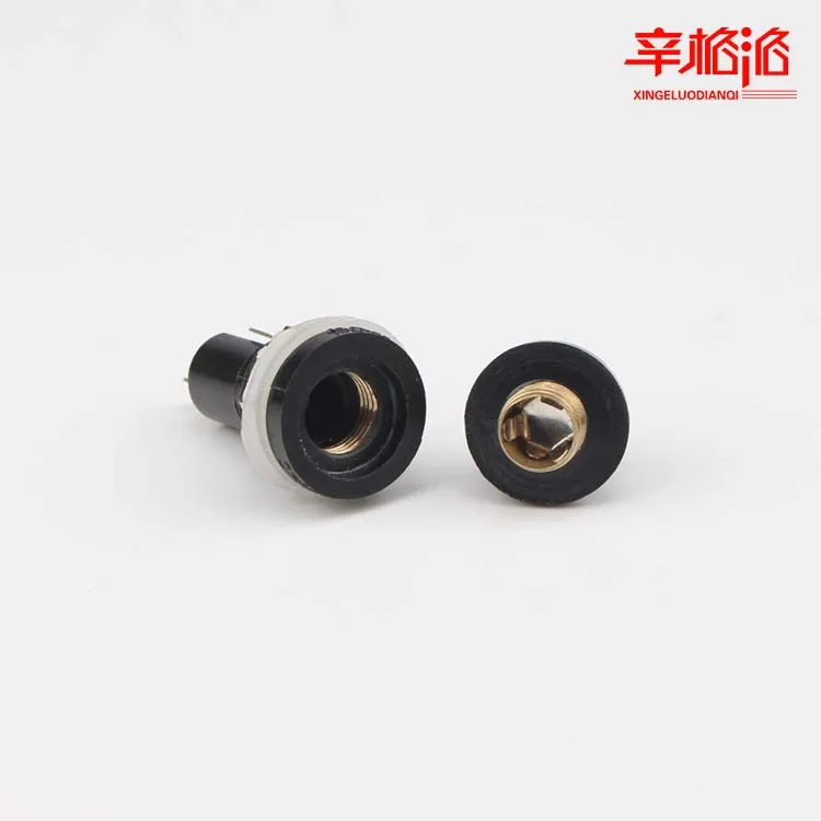 2019 5 шт./лот 5*20 мм стеклянные держатели предохранителей 5x20 черный держатель