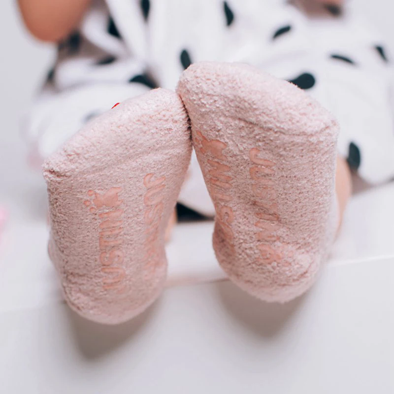 Cartoon Baby Girls Socks Coral Cashmere Floor Sock Autumn Winter Newborn Boys Photography Props Spring Clothing | Детская одежда и