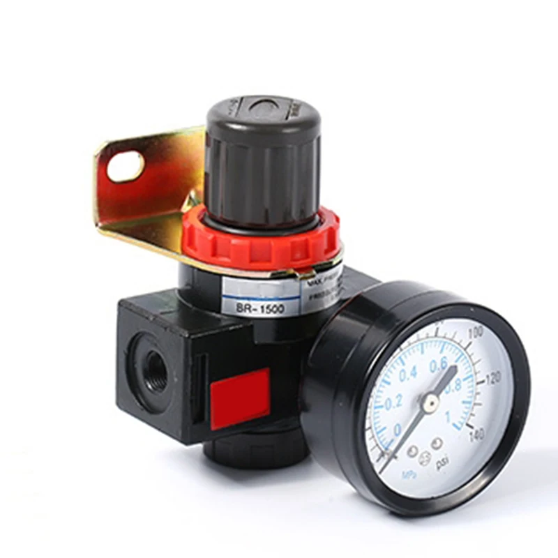 Воздушный Пневматический Регулятор давления компрессора с манометром G1/8 клапан