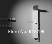 thermostatic solid surface stone shower panel wall mounted shower column body massage jets sprinkler rs0045