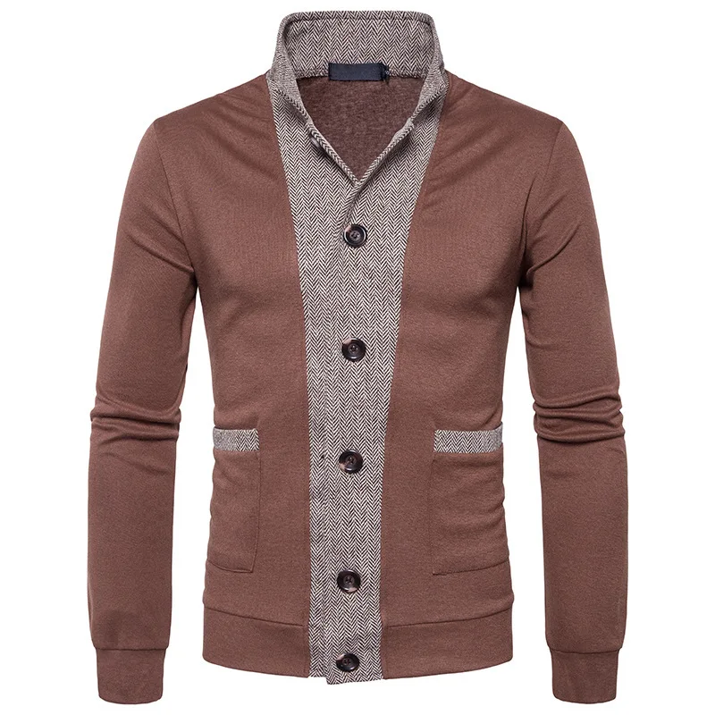 Мужской свитер новинка мужской бренд Повседневный Джерси длинный кардиган