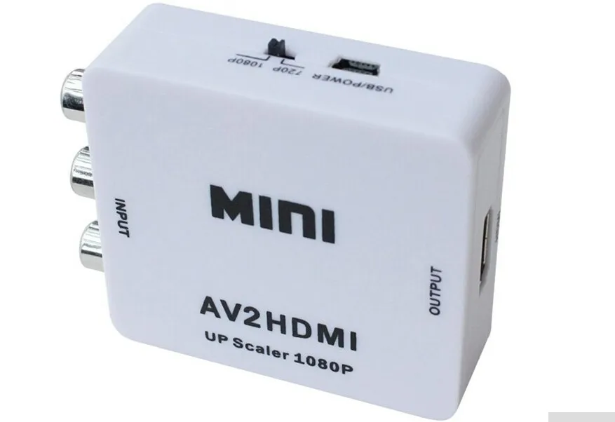 Конвертер сигнала RCA в HDMI AV 1080P AV2HDMI Mini для ТВ VHS VCR DVD-записей чипсет |