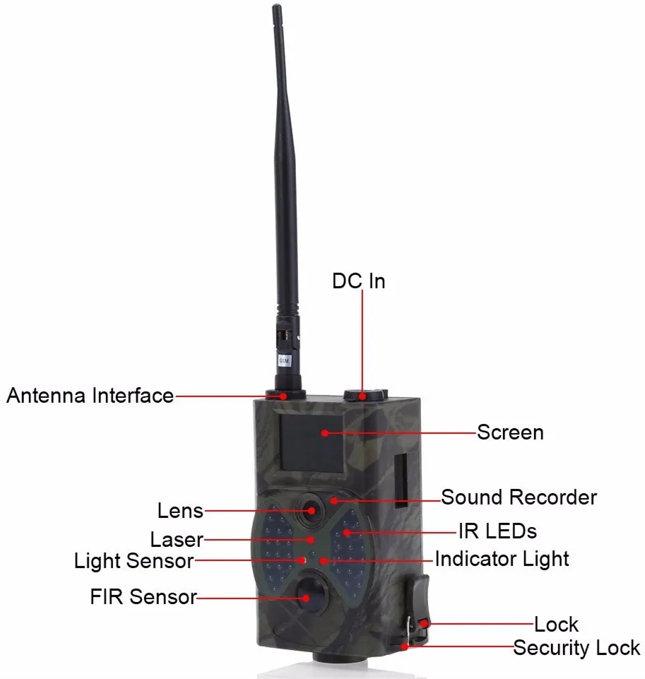 12mp инфракрасная gprs 940nm охотничья камера suntek HC 300M наружная gsm/mms/sms камера|hunting camera