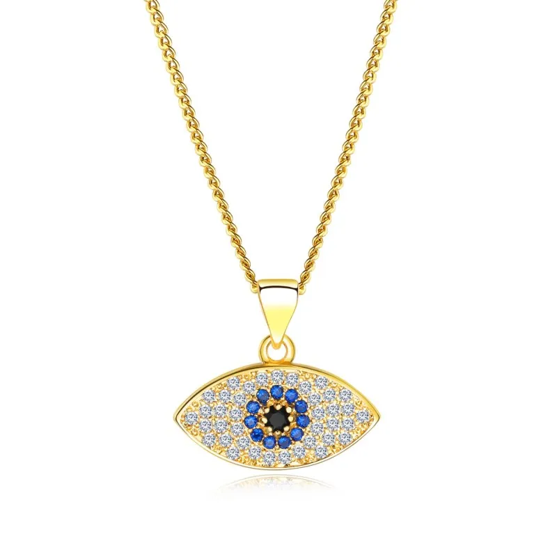Очаровательные злой Подвески глаза ожерелье s кристалл от Swarovski эффектные