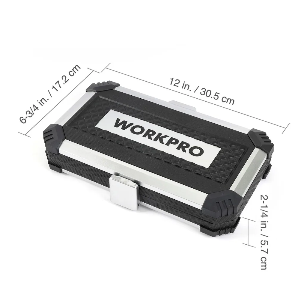 WORKPRO 35 шт. Набор инструментов для ремонта автомобилей Sokcet набор метрических 1/4