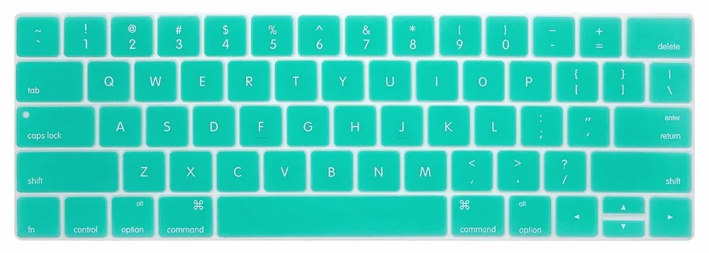 Новый силиконовый чехол для клавиатуры с английским алфавитом США MacBook Pro 13