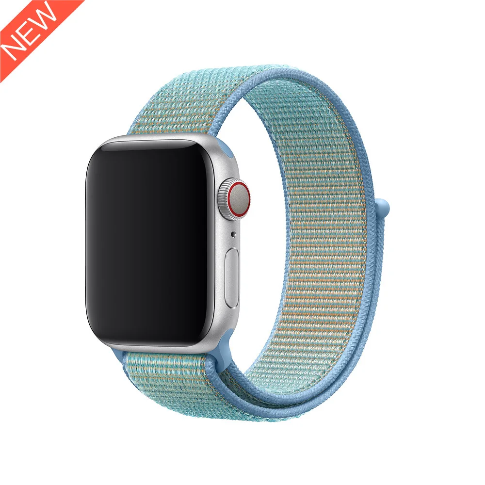 Cornflower Нейлоновый спортивный ремешок для Apple Watch серии 5 4 3 44 мм 40 мм ремешок для часов браслет для iwatch 4 44 мм 42 мм 38 мм 3 2 Hyper - Цвет ремешка: Cornflower