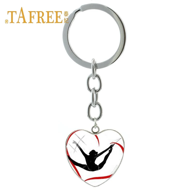 TAFREE love гимнастический кулон в форме сердца брелок для любителей спорта сувениры декоративная подвеска брелок ювелирные изделия GY216 - Цвет: GY226