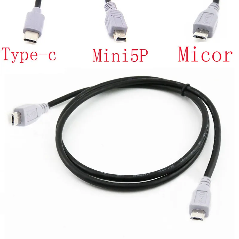 

Type C 3.1 To Mini5P / Micor To Micor / Mini5P to Micor Plug Converter OTG Adapter Lead Data Cable for Mobile Macbook