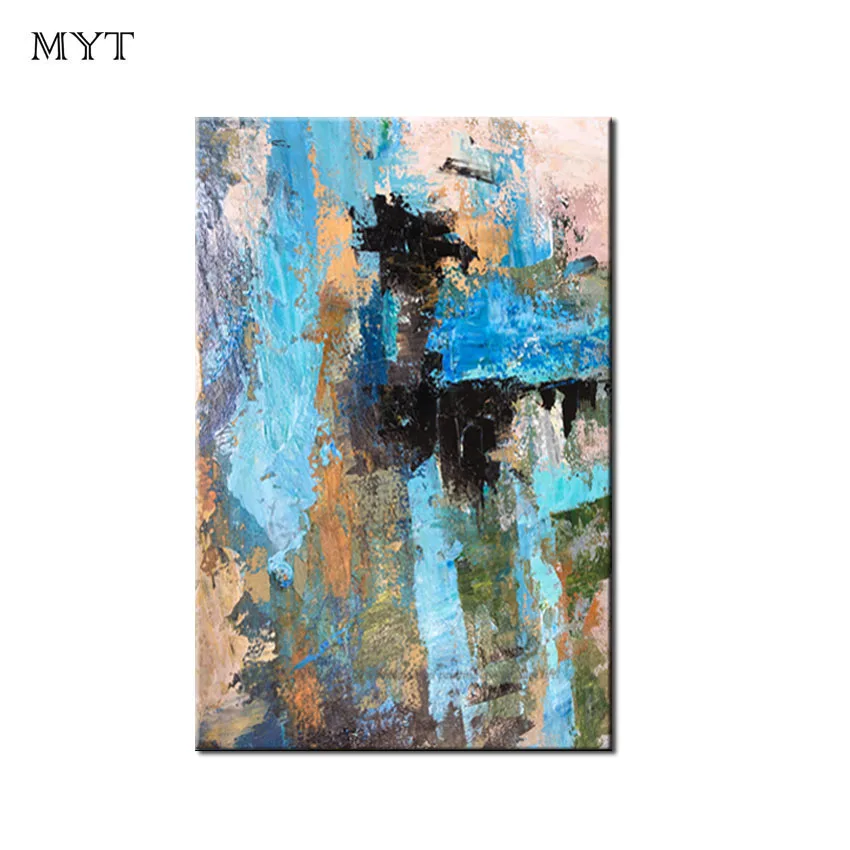 

Unframed Hand Painted Abstract Art light color Oil Painting On Canvas Abstract Landscape Wall Picture Living Room Home Decor