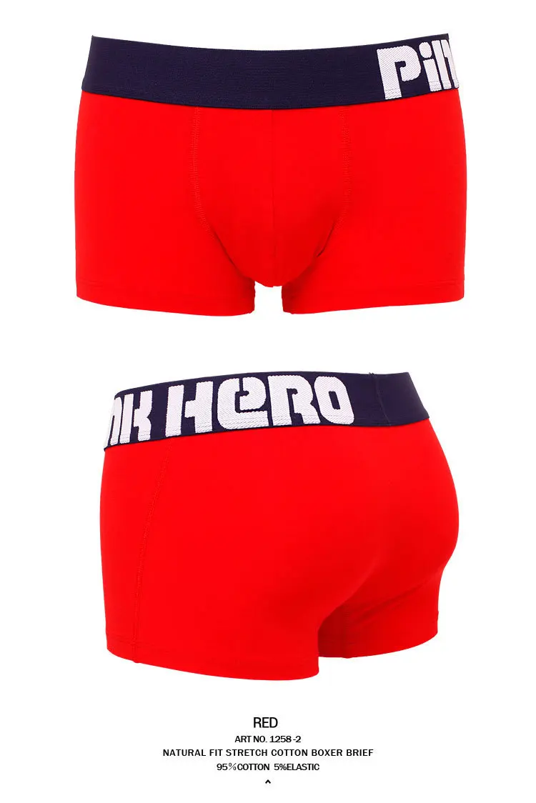 Розовый герой, мужское нижнее белье, боксеры, мужские боксеры, calzoncillos hombre, брендовые боксеры, Короткие трусы, мужские трусы, cuecas, сексуальные u-образные выпуклые шорты