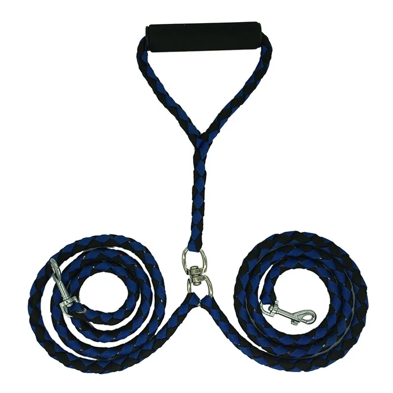 54&quot Double Dog Leash No-tangle Dual for Two Dogs with Swivel Comfortably Walks 2 Up To 500 Pounds At Once Pet Product | Дом и сад