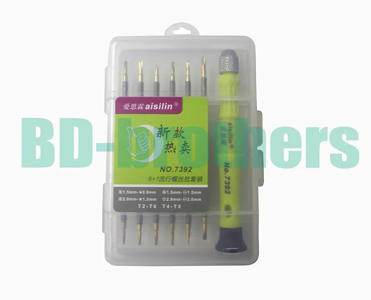 6in1 Kit T2 T4 T5 T6, 0.8 1.2Pentalobe, 1.5 2.0 Phillips/Slotted Y Screwdriver Tools for Tablet  Laptop Cell Phone Repair 20sets