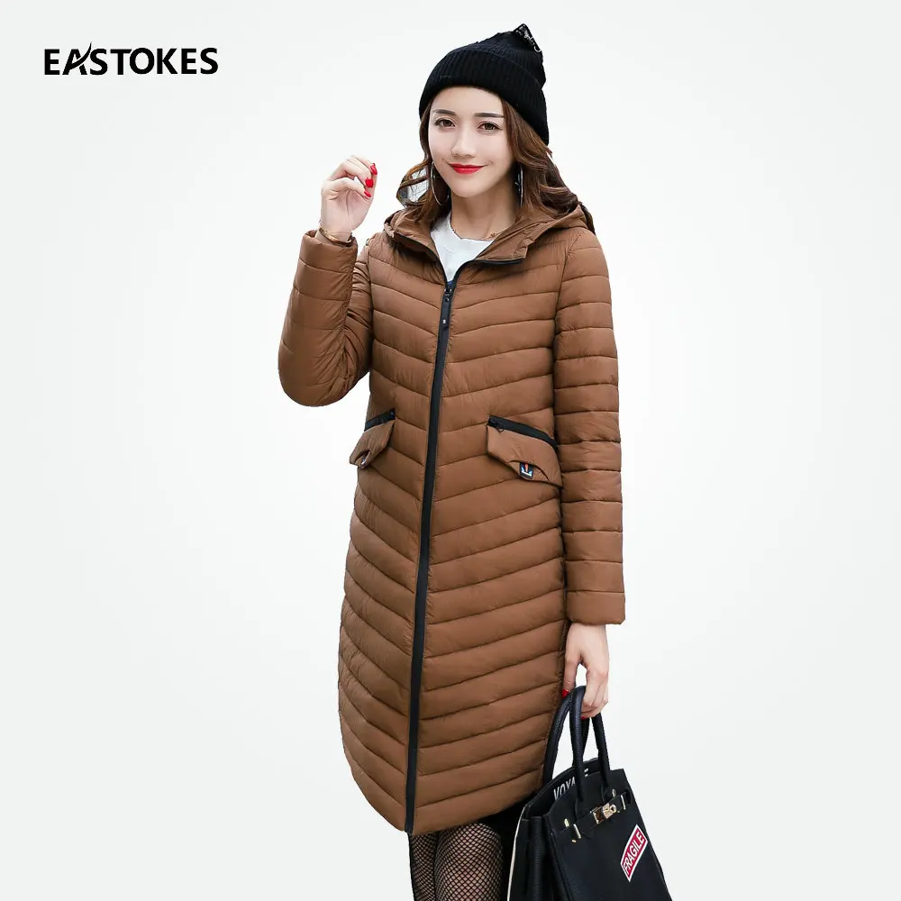 Фото Women Hooded Coat With Split Hem Winter Long Light-Weight Jacket Badge Female Outerwears Parkas Женская одежда Women Hooded Coat With Split Hem Winter Long Light-Weight Jacket Badge Female Outerwears Parkas Женская одежда