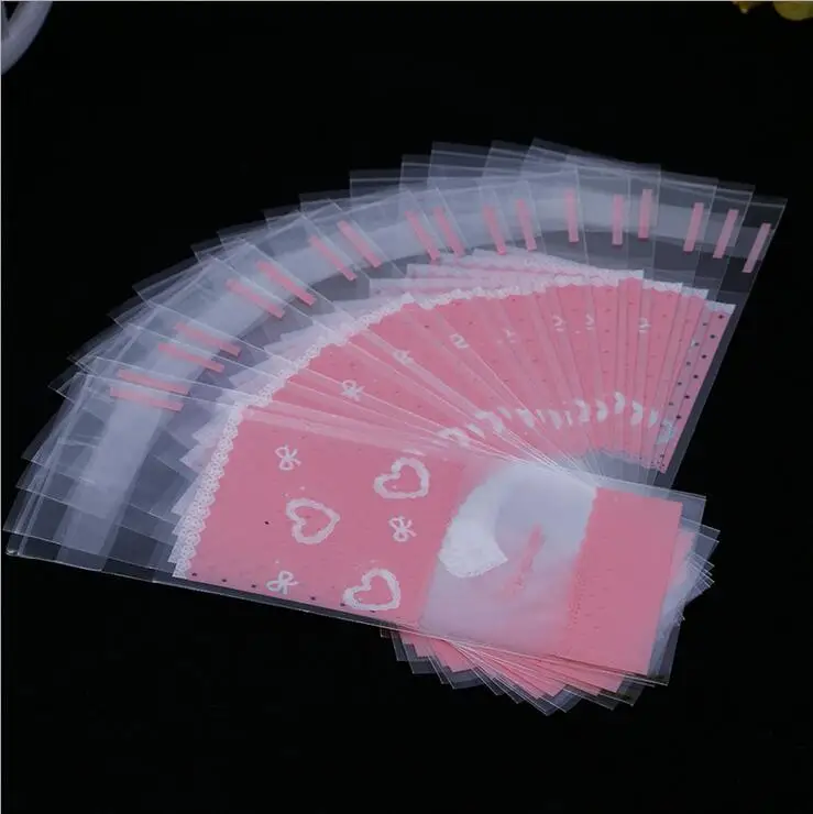 100 шт прозрачный самоклеящийся пластиковый пакет самозапечатываемый маленький