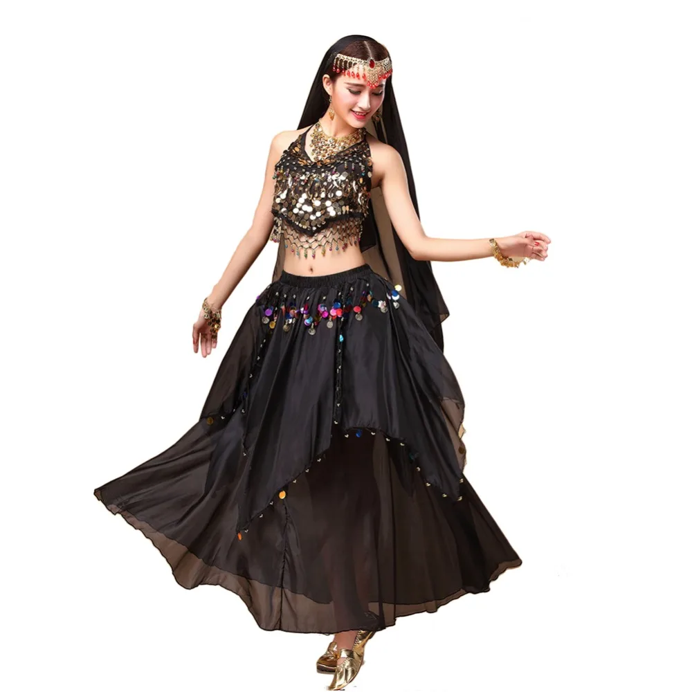 Костюм египетского танца живота топ и юбка из 2 предметов 7 цветов | Тематическая