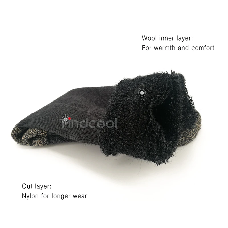 Findcool/зимние теплые носки из мериносовой шерсти махровые толстые длинные