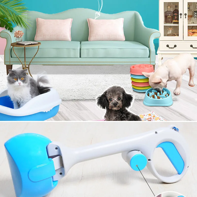 Горячая продажа 2 в 1 Pooper Scooper Pet отходы Совок легко чистить пикап захват для собак
