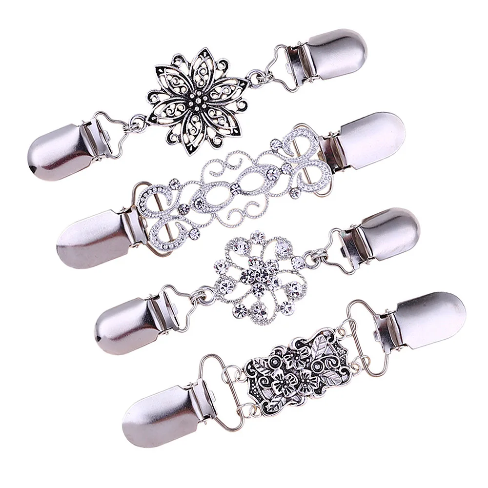 4 шт./компл. Винтажный зажим для кардигана женщин свитер блузка шаль зажимы