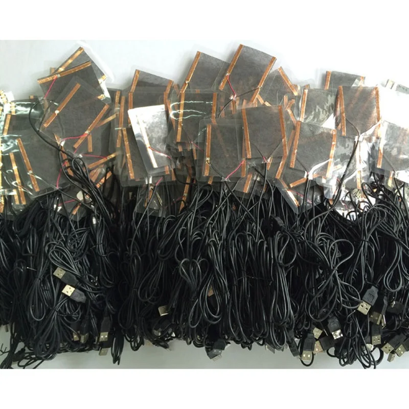 Горячий Портативный Зима Теплая Пластины USB Углеродного Волокна Отопления