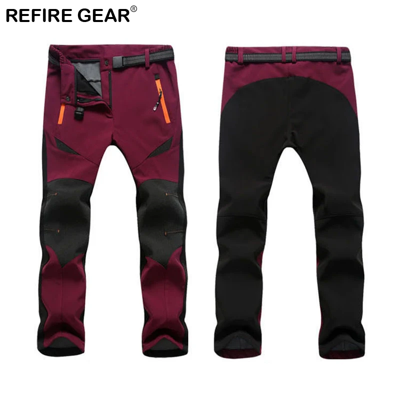 Мужские и женские брюки ReFire Gear Осенние уличные штаны из мягкой флисовой ткани