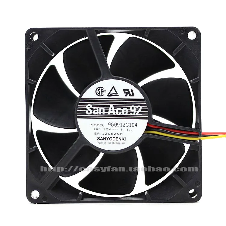 Новый SANYO DENKI SAN ACE 9G0912G104 9038 9 см 12V 1.1A 3 линии блок питания ATX высокий объем воздуха