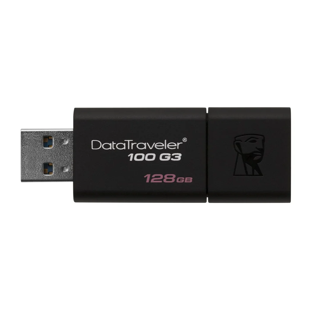 Kingston Технология DataTraveler 100 G3 128 GB 3 0 (3 1 Gen 1) разъем USB тип A МБ/с. deslizar негр|USB