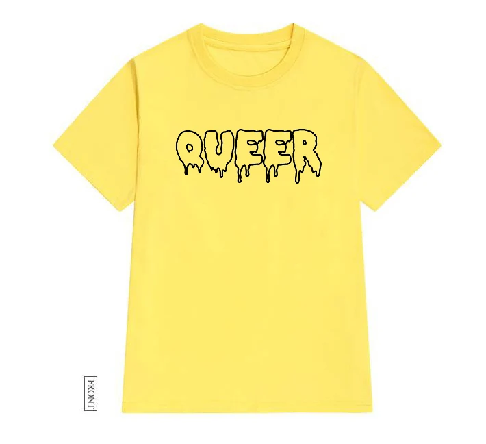 Женская футболка с принтом Queer lgbtq повседневная хлопковая хипстерская забавная
