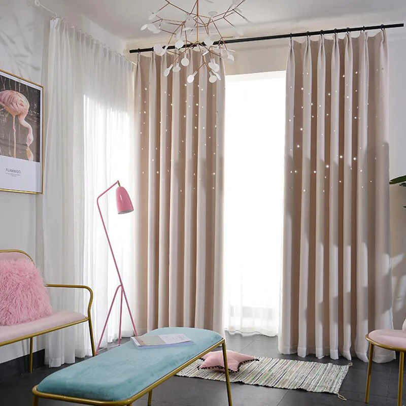 Полые шторы HTEXQ для гостиной современные украшения спальни плотные оконные со