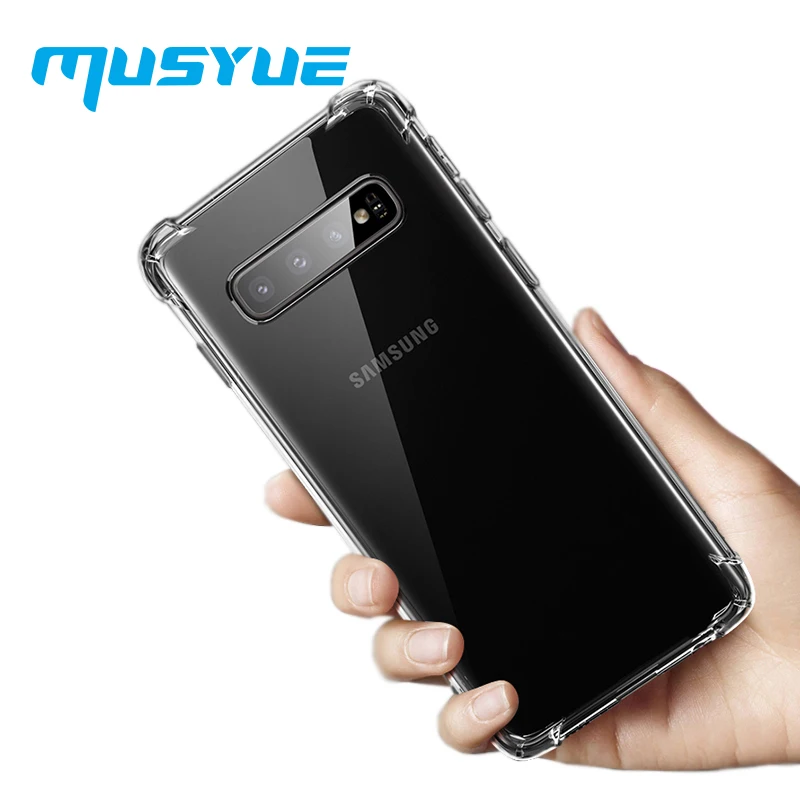 Силиконовый чехол Musyue для Samsung Note 10 + S10 прозрачный мягкий из ТПУ Galaxy Plus S10E