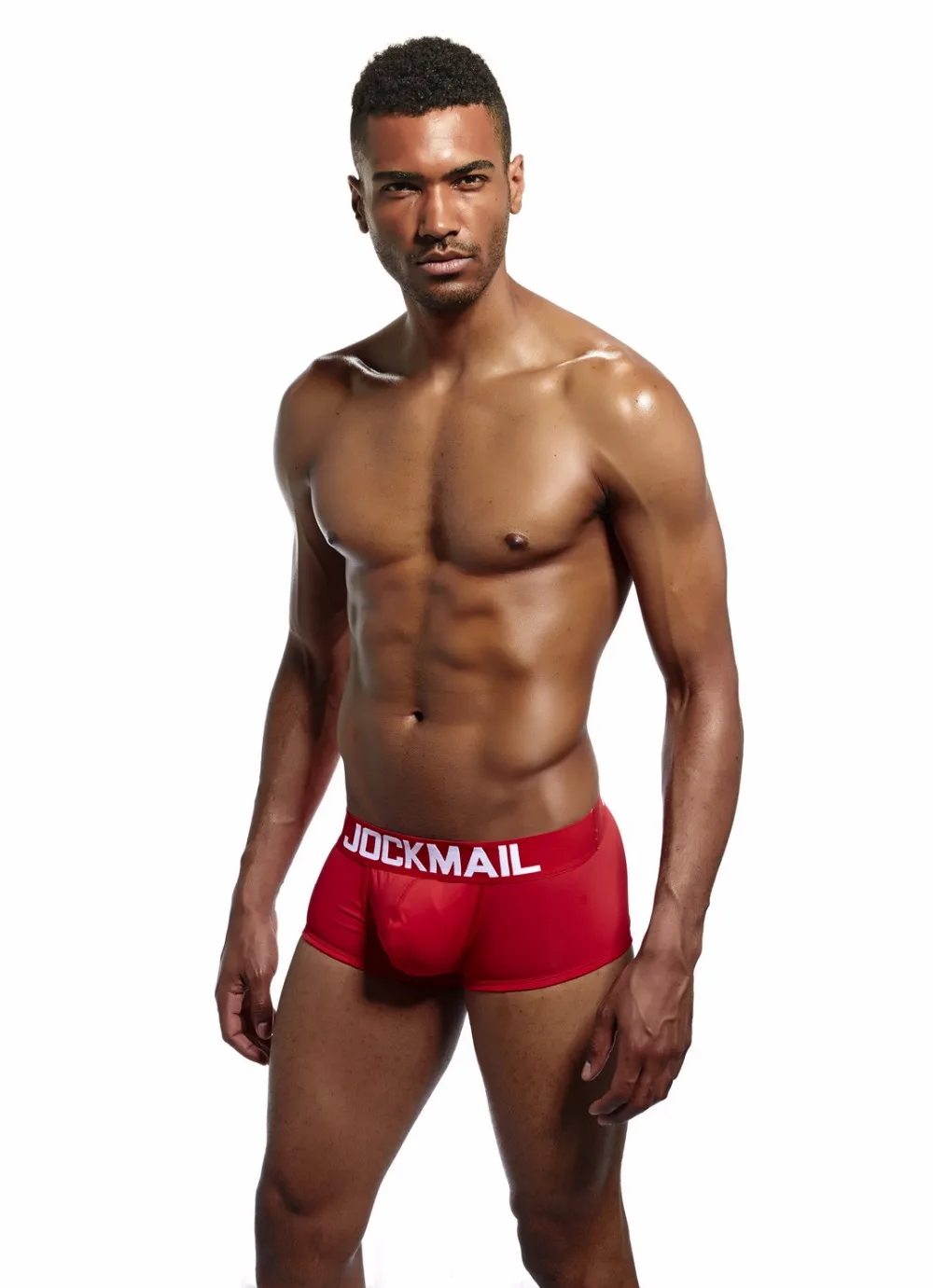 JOCKMAIL, шорты, мужское нижнее белье, мягкие боксеры, хлопок, боксеры, мужские одноцветные боксеры, шорты размера плюс, сексуальное мужское нижнее белье, с мешочком для пениса
