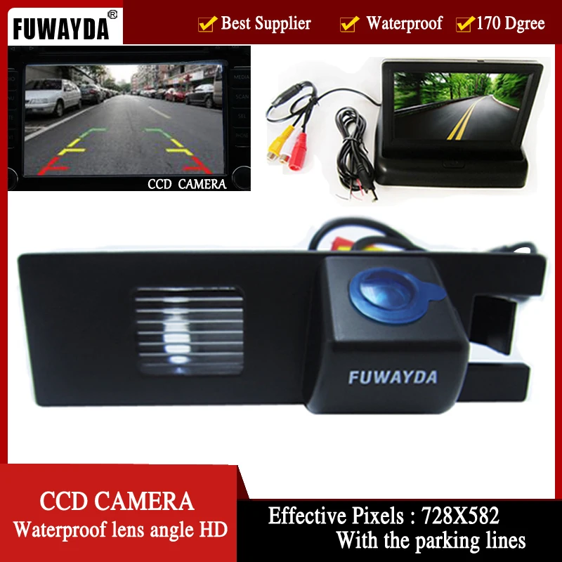 Автомобильная камера заднего вида FUWAYDA HD для OPEL Astra H/Corsa D/Meriva A/Vectra C/Zafira B FIAT Grande 4 3