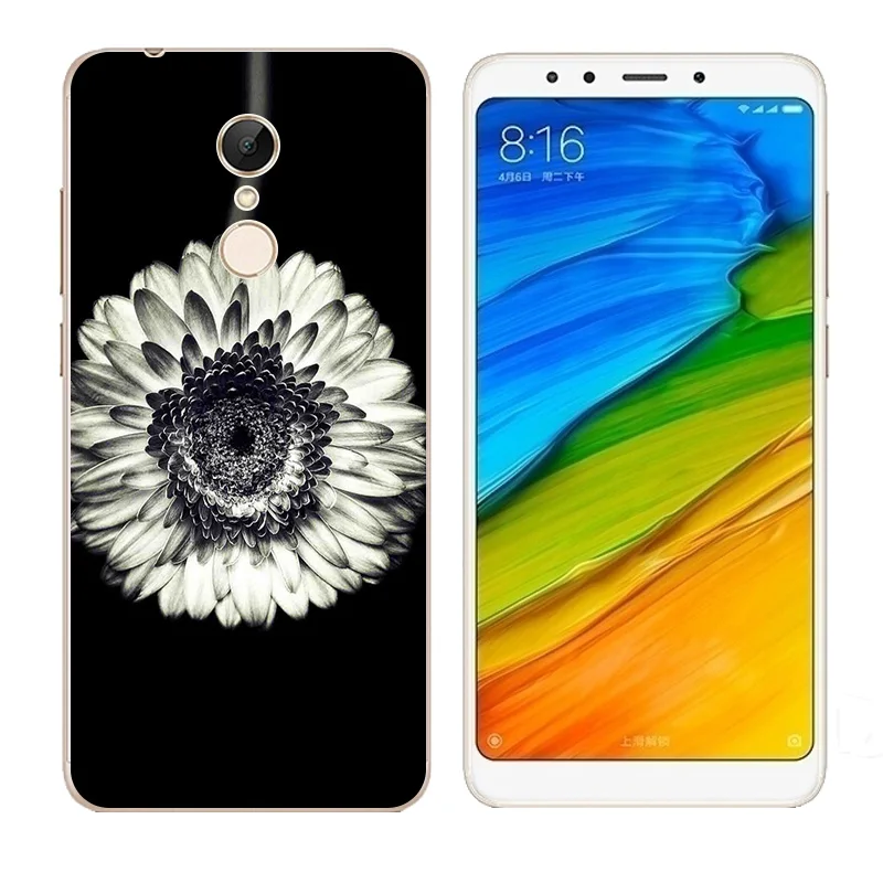 5 7-дюймовый чехол для Xiaomi Redmi с принтом &quotволны&quot мягкий из ТПУ прозрачный