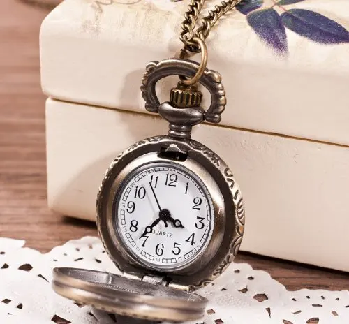 Маленькие полые карманные часы с кроликом YCYS Key ожерельем|pocket watch|necklace watchwatches pocket