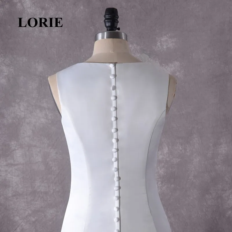 Свадебное платье с юбкой годе LORIE аппликацией в виде цветов блестящее на молнии