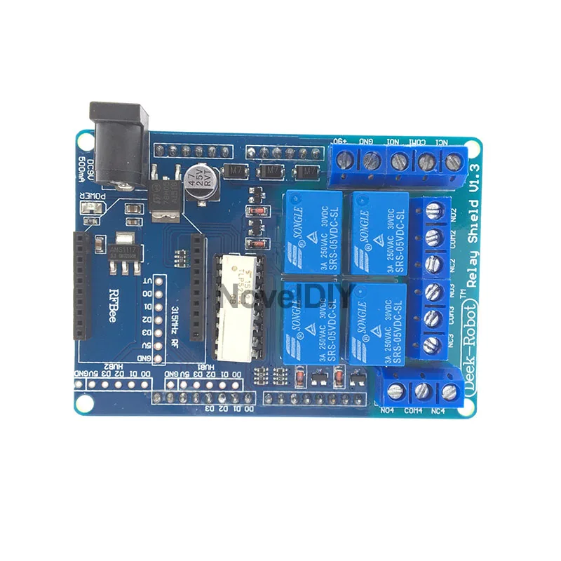 4 канальный 5 в релейный модуль плата расширения V1.3 совместимая с Arduino UNO Nano R3 Xbee HC 05