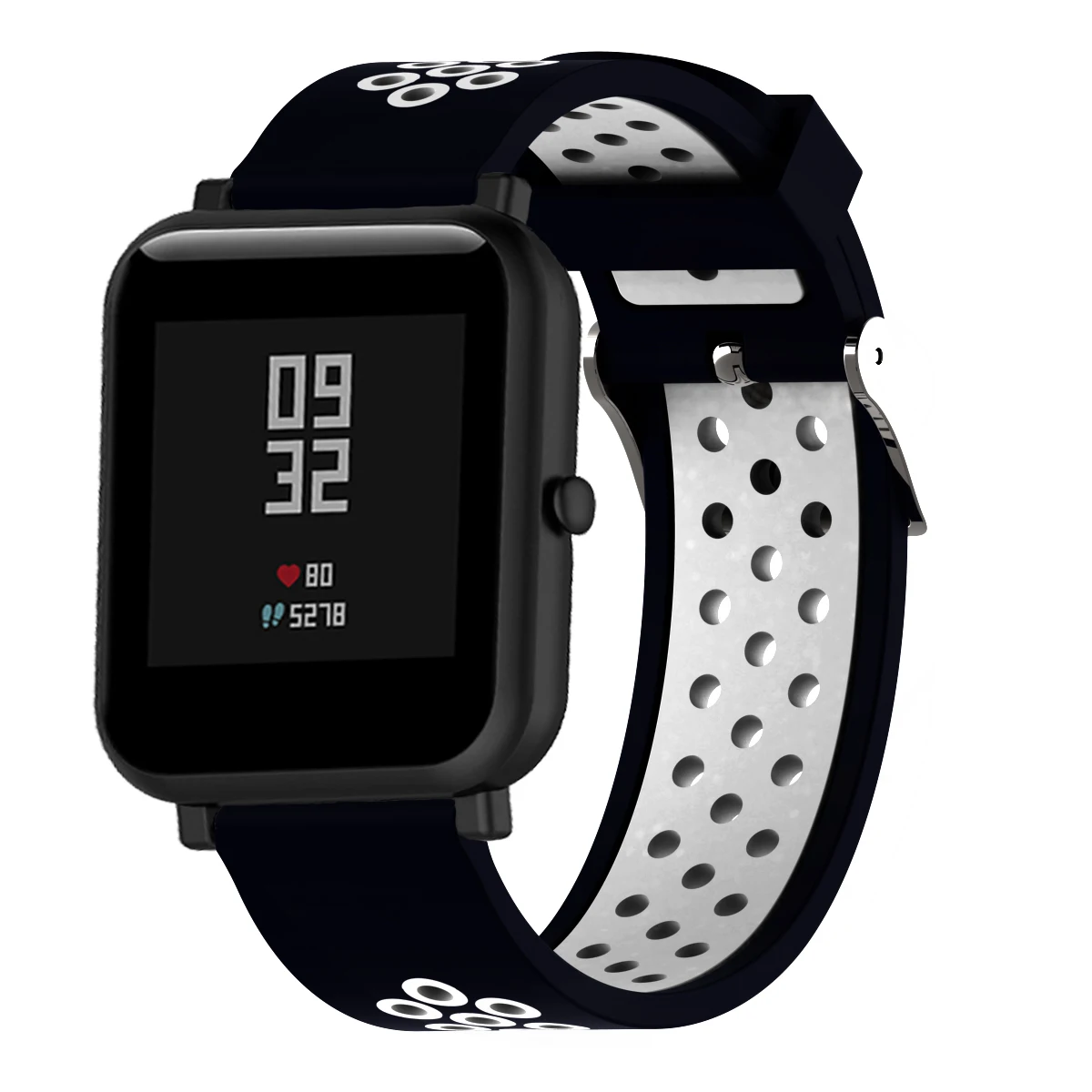 Спортивный силиконовый ремешок для Xiaomi Huami Amazfit Bip BIT PACE Lite, Молодежные умные часы с пряжкой, браслет 20 мм, сменный ремешок