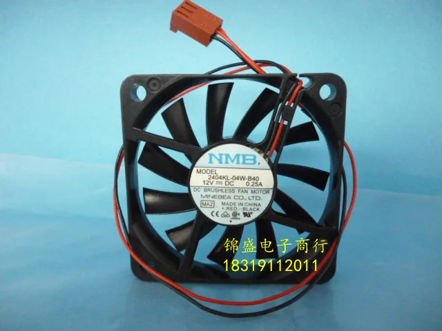 Двухрядный вентилятор NMB 2404KL 04W B40 6010 60*60*10 мм 12 В А|cooling fan|cooling fan 12vfan |