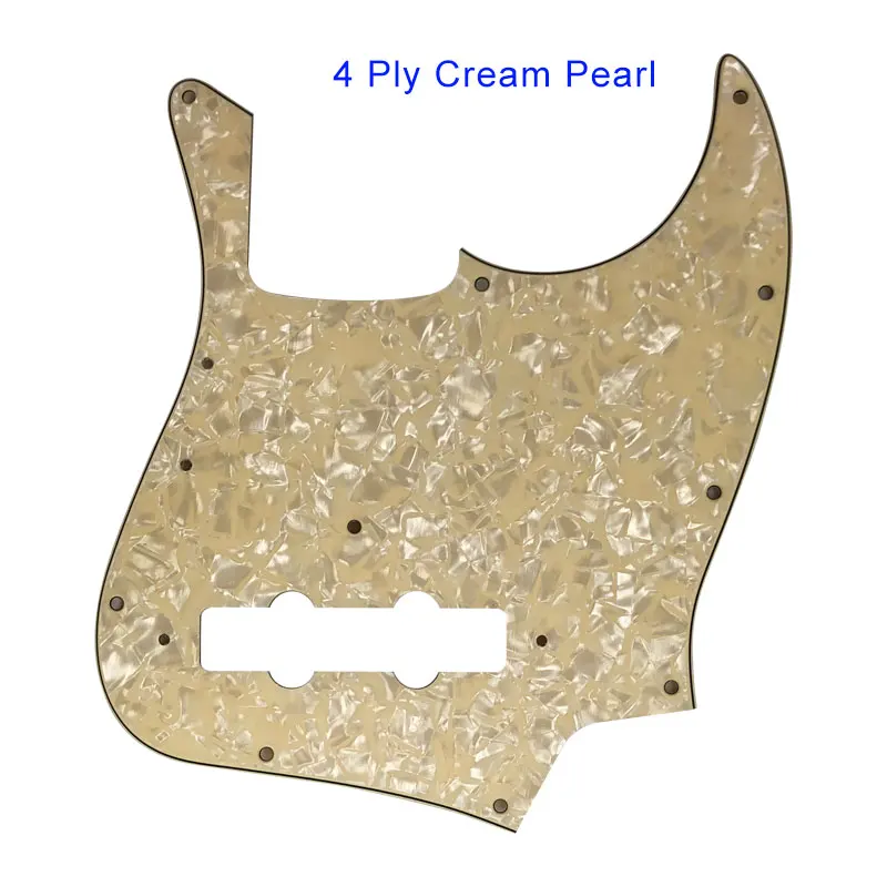 4Ply Cream Pearl Pleroo заказное качество накладки-для США Винтаж '74 джаз бас гитара накладки царапины пластины - Цвет: 4Ply Cream Pearl