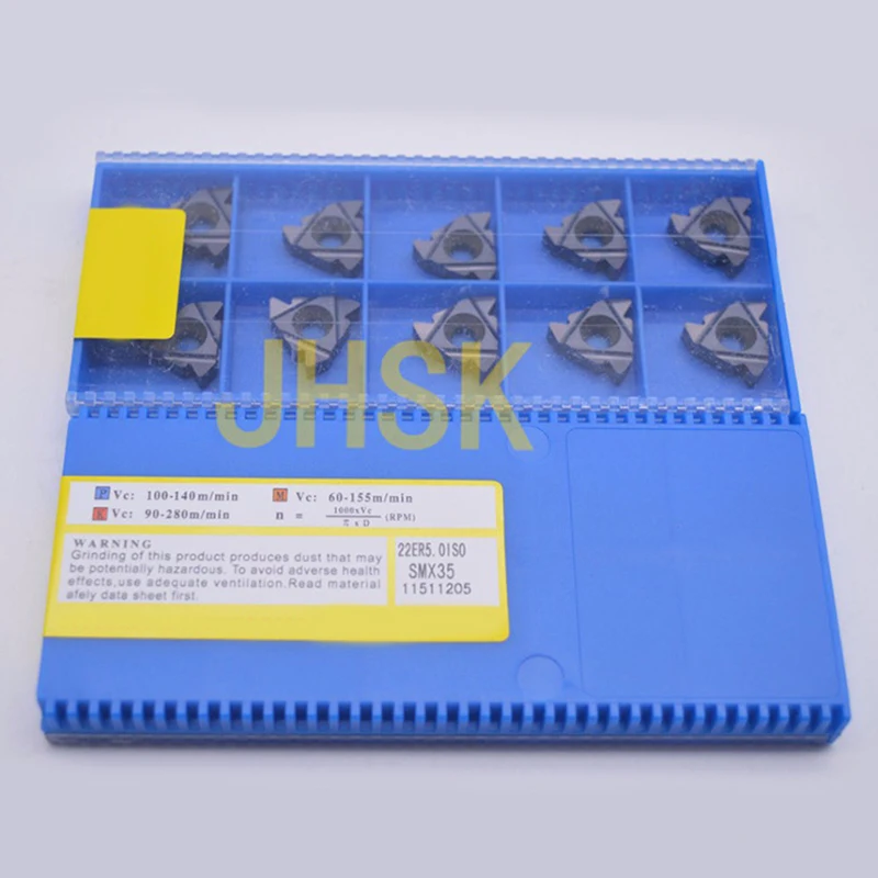 

5pcs SUPER/METALLOY 22ER5.0 iso SMX35 for steel parts processing stainless steel