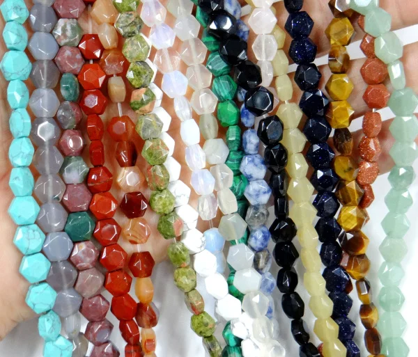 Бусины из натурального агата розового кварца бирюзы опала 8 х8 мм | Украшения и