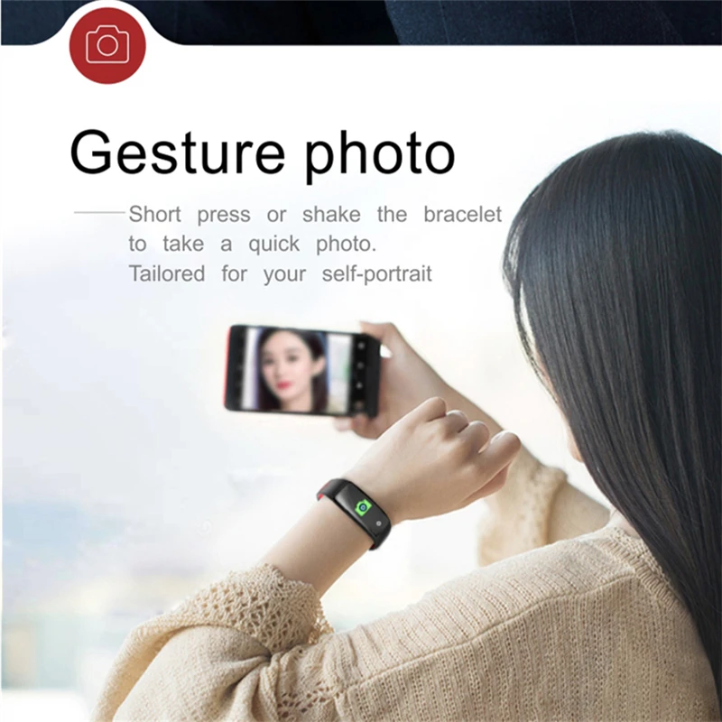 Smart Watch Q6S Bluetooth sleep heart rate monitoring clock IP68 waterproof Fitness Tracker smart Bracelet for Android IOS phone | Наручные