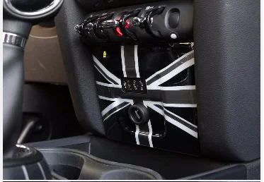 PC Union Jack AUX Зажигалка накладка чехол наклейка для mini cooper F60 земляк автомобиль-Стайлинг интерьера украшения