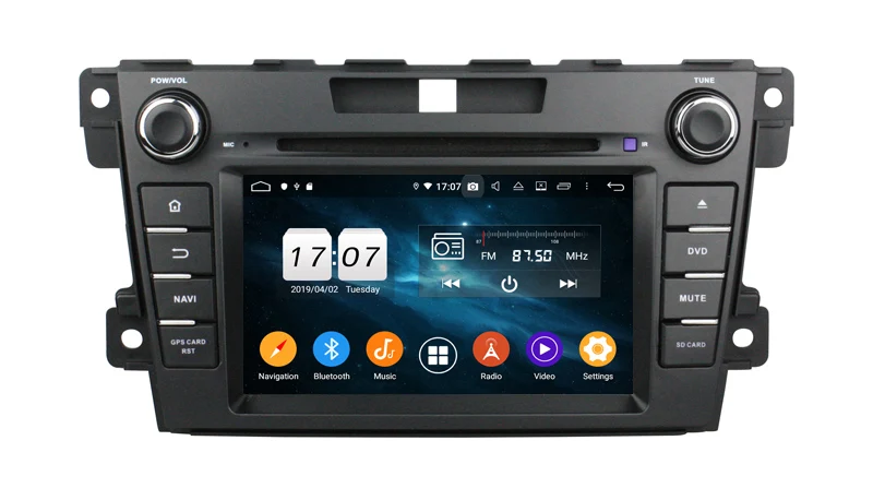 7 дюймов android 9,0 автомобильный аудио плеер для mazda CX-7 2008- с gps-навигацией встроенный wifi canbus поддержка bose системы