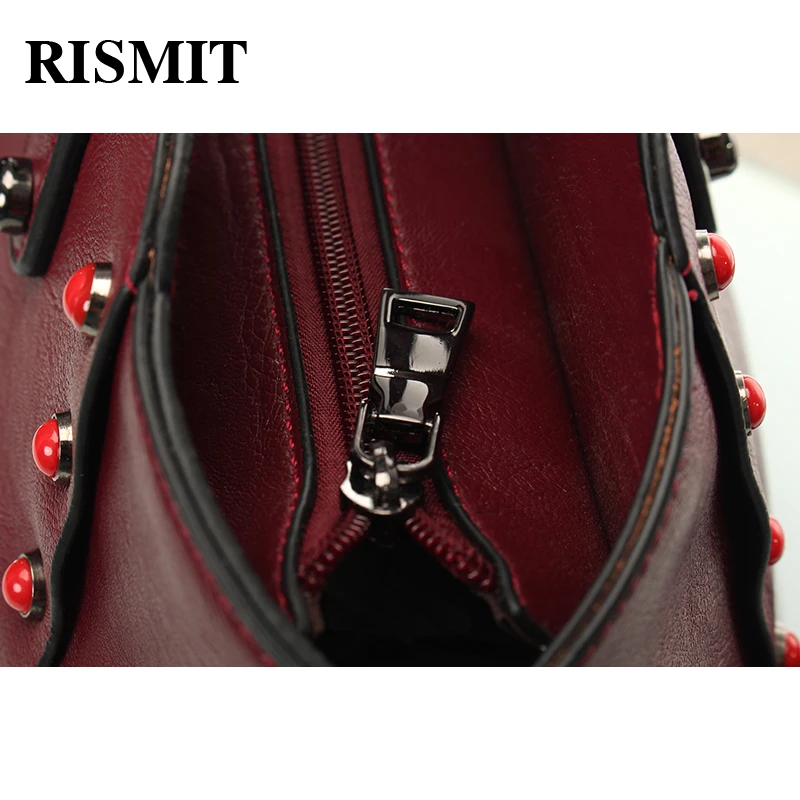 RISMIT женская сумка из искусственной кожи с высокой емкостью для отдыха однотонная