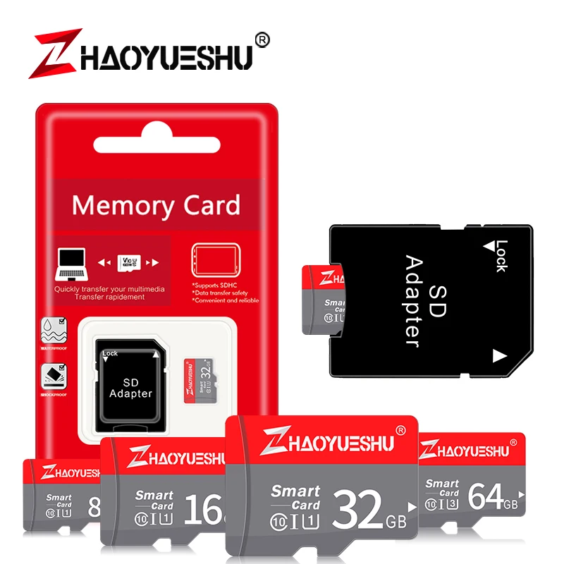 Карта micro sd класса 10, высокоскоростная карта памяти, 128 ГБ, 64 ГБ, 32 ГБ, USB мини флэш-диск, флешка для вождения, рекордер
