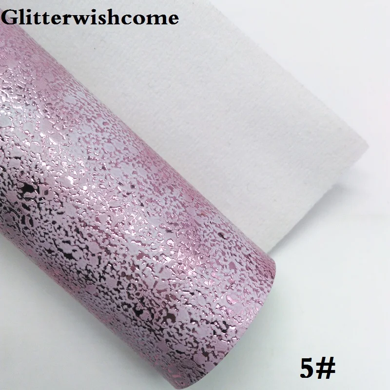 Ткань Glitterwishcome 21x29 см Размер A4 винил для бантов ткань из металлической кожи листы