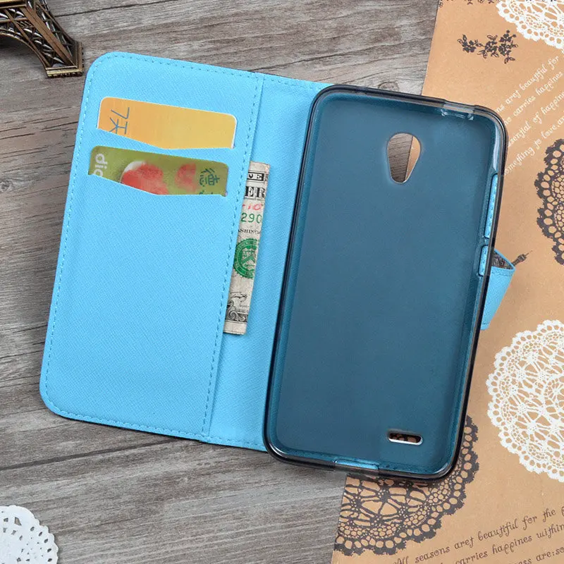 Печать PU Кожаный Чехол для Alcatel one touch OT Завоевания 7046 Т Поиграть 7048x Case Бумажник